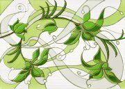 Декор Капри ирис салатный 250x350